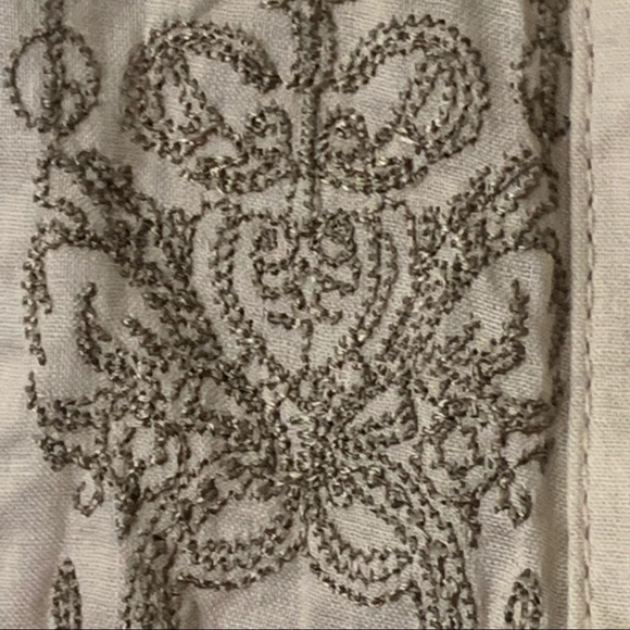 LoveStitch Shirt Button Up Embroidered Long Sleeve Wrinkled Effect - Picture 9 of 11